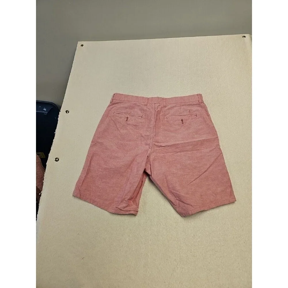 Johnnie-O Wyatt Performance Shorts Mens Size 32 Flat Front Pockets Golf Pink 10